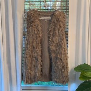 Faux fur vest